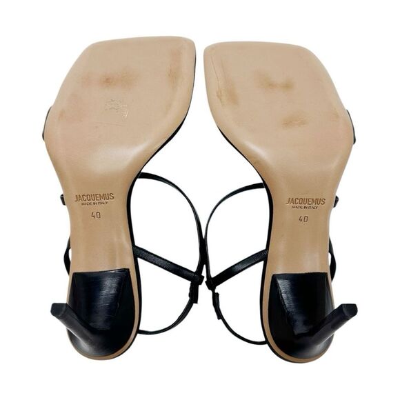 RARE JACQUEMUS Les Limone Sandals in Black - Picture 9 of 9
